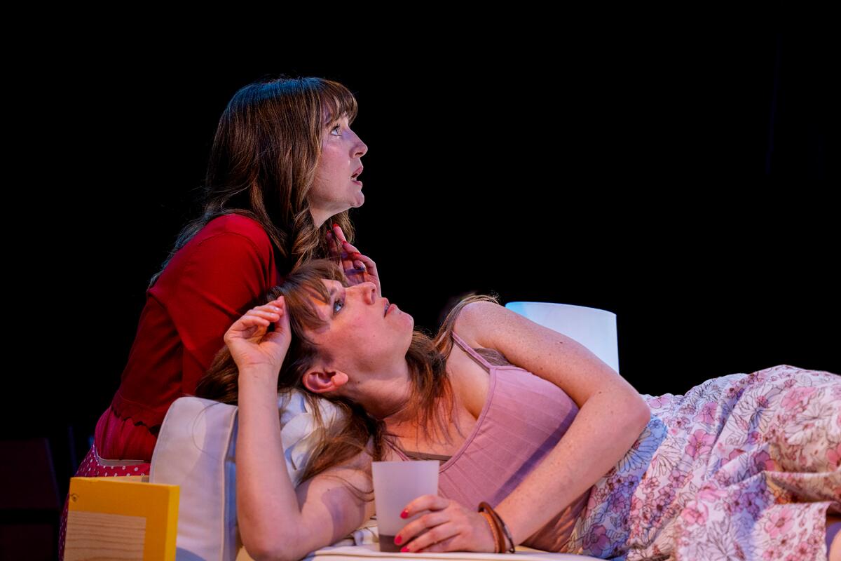 Nicole DuPort, left, and Alana Dietze in "Dido of Idaho" at Echo Theater