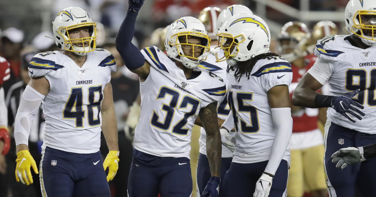 Chargers blanked in the second half in loss to physical 49ers – Orange  County Register