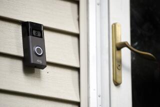 FILE - A Ring doorbell camera is seen installed outside a home in Wolcott, Conn., July 16, 2019. On Wednesday, Jan. 24, 2024, Amazon-owned Ring said it will stop allowing police departments to request doorbell camera footage from users, marking an end to a feature that has drawn criticism from privacy advocates. (AP Photo/Jessica Hill, File)