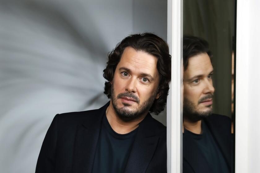 Writer-director Edgar Wright for 'Last Night in Soho' is photographed at the Four Seasons Hotel in Beverly Hills.