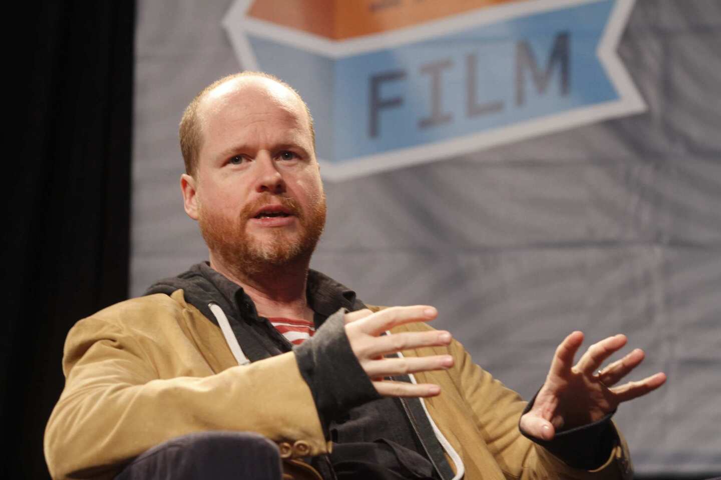 "The Cabin in the Woods" writer Joss Whedon gives a keynote speech at the SXSW Film fest.