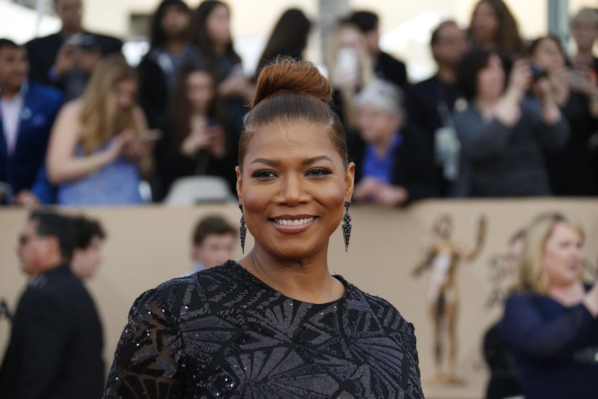 Queen Latifah during arrivals at the 22nd Screen Actors Guild Awards.