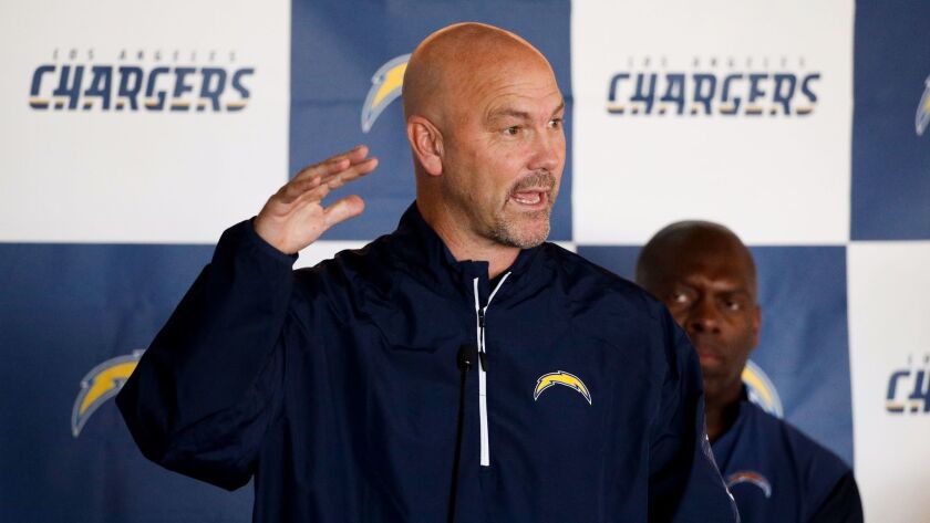 Chargers defensive coordinator Gus Bradley is in his fourth year with the team.