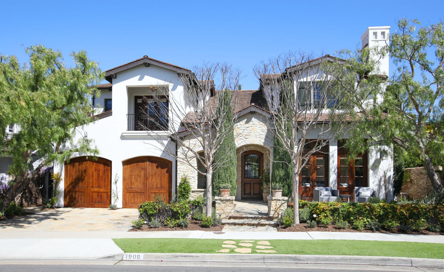 A view of the front exterior of the home.