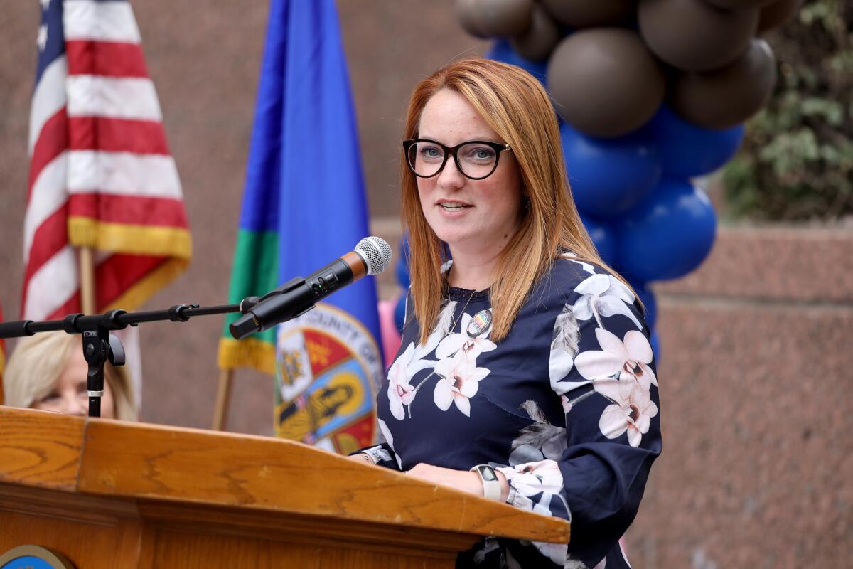 Board of Supervisors Chair Lindsey Horvath, shown in June.