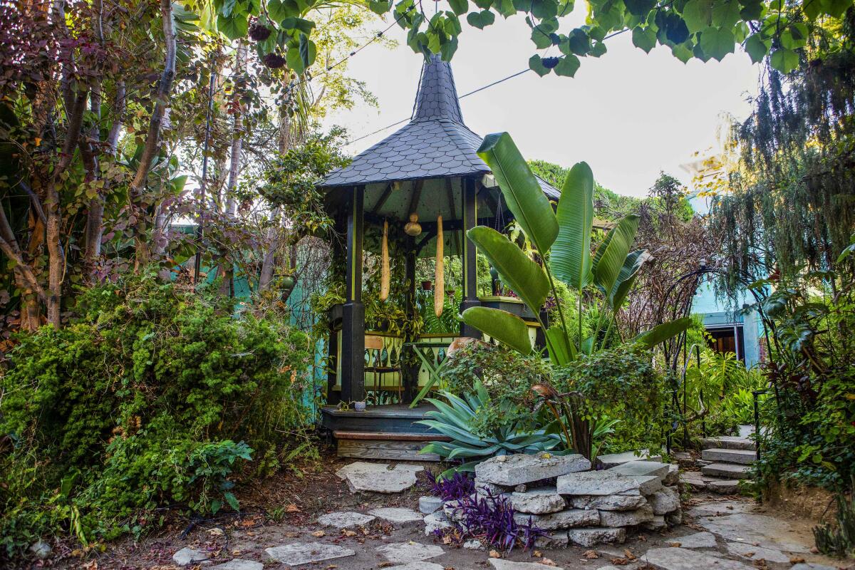 The gazebo in the garden at Velaslavasay Panorama