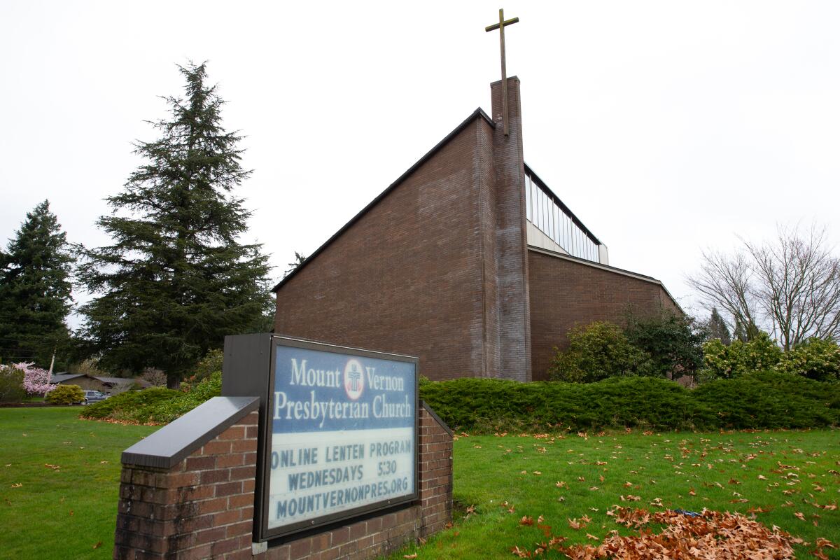 The Mount Vernon Presbyterian Church in Mount Vernon, Wash.