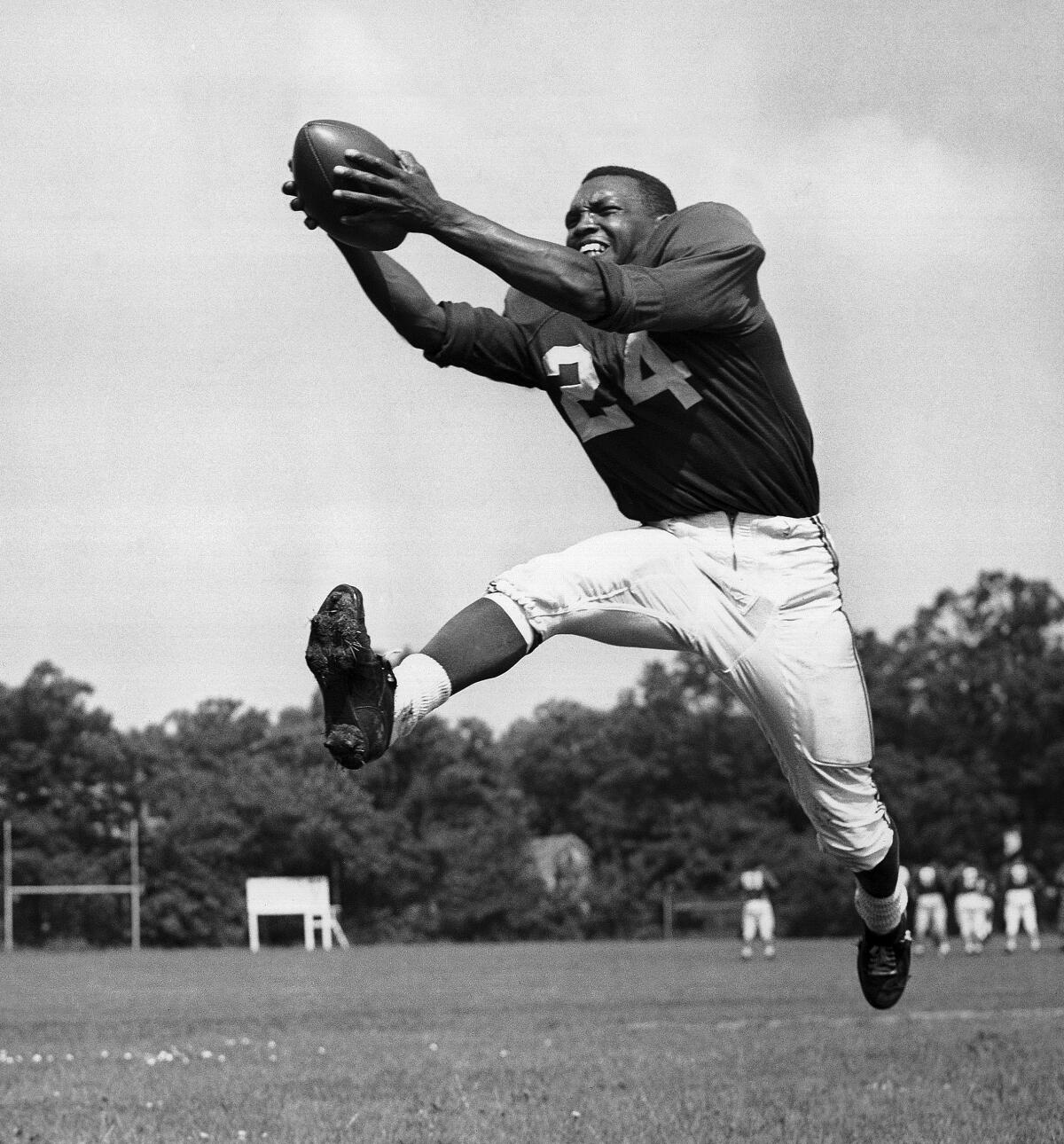 Wally Triplett in 1953 during his second year with Chicago Cardinals and fourth year in the NFL. 
