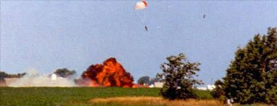 After skidding off the end of the runway and into a farm field in Davenport, Iowa, Capt. Smith appeared to be out of harm's way when he ejected from his AV-8B Harrier. . . .