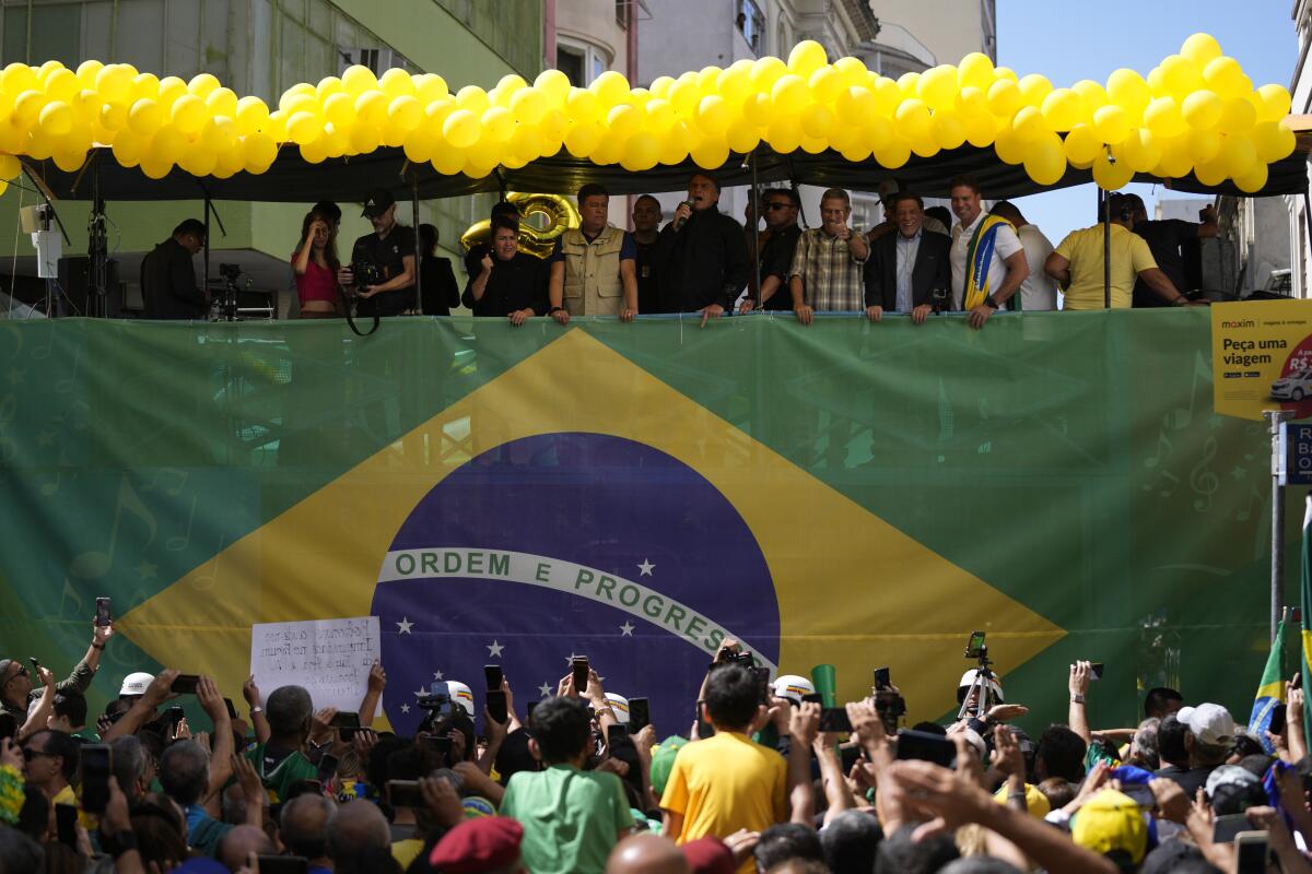 Campaign rally for Brazilian President Jair Bolsonaro