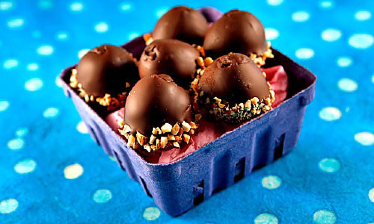 CELEBRATE: Skip the candy aisle and make your own Easter treats, such as these chocolate-covered "eggs."