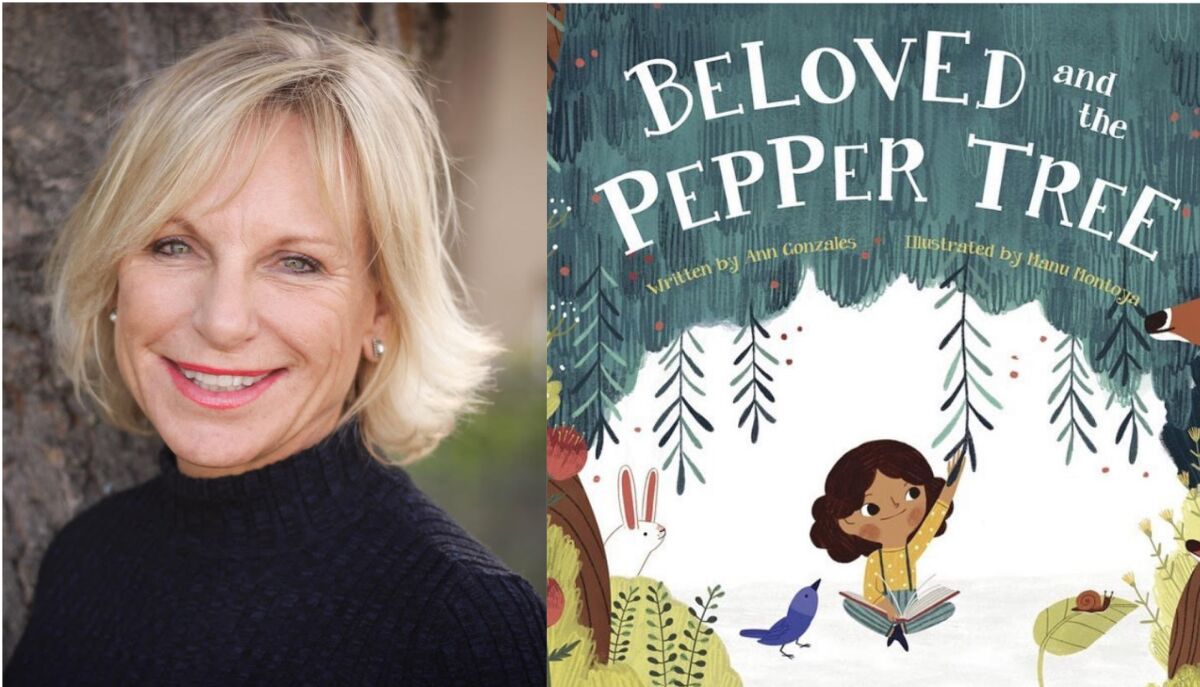 Author Ann Gonzales and her new book, "Beloved and the Pepper Tree"