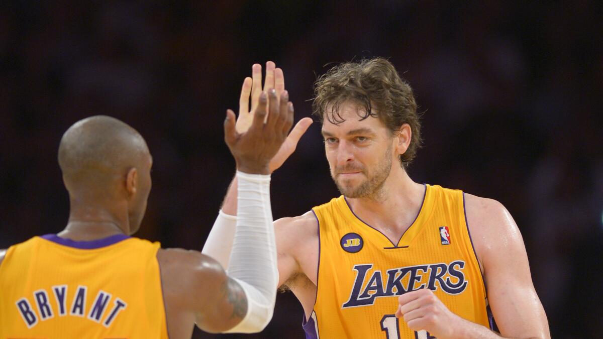 Pau Gasol thinking of Kobe Bryant ahead of Lakers honor: 'He
