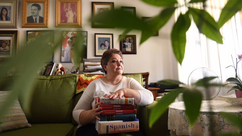 Patricia Rivadeneira, a longtime Spanish interpreter in immigration court in Southern California, lost her job after attempting to organize for better pay and working conditions.