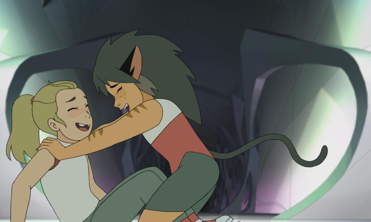 Adora and Catra grew up together in the Freight Zone.