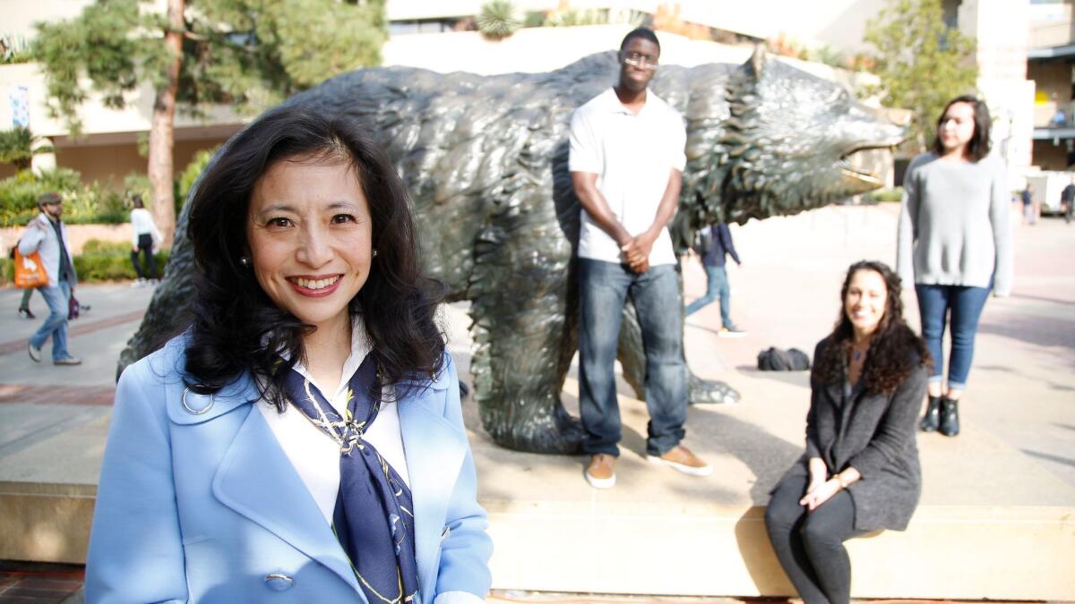 UCLA Foundation President Shirley Wang, left, and her husband, Walter, recently donated $1 million for middle-class scholarships. They are part of a growing surge of donors of Chinese descent in the United States and Greater China.