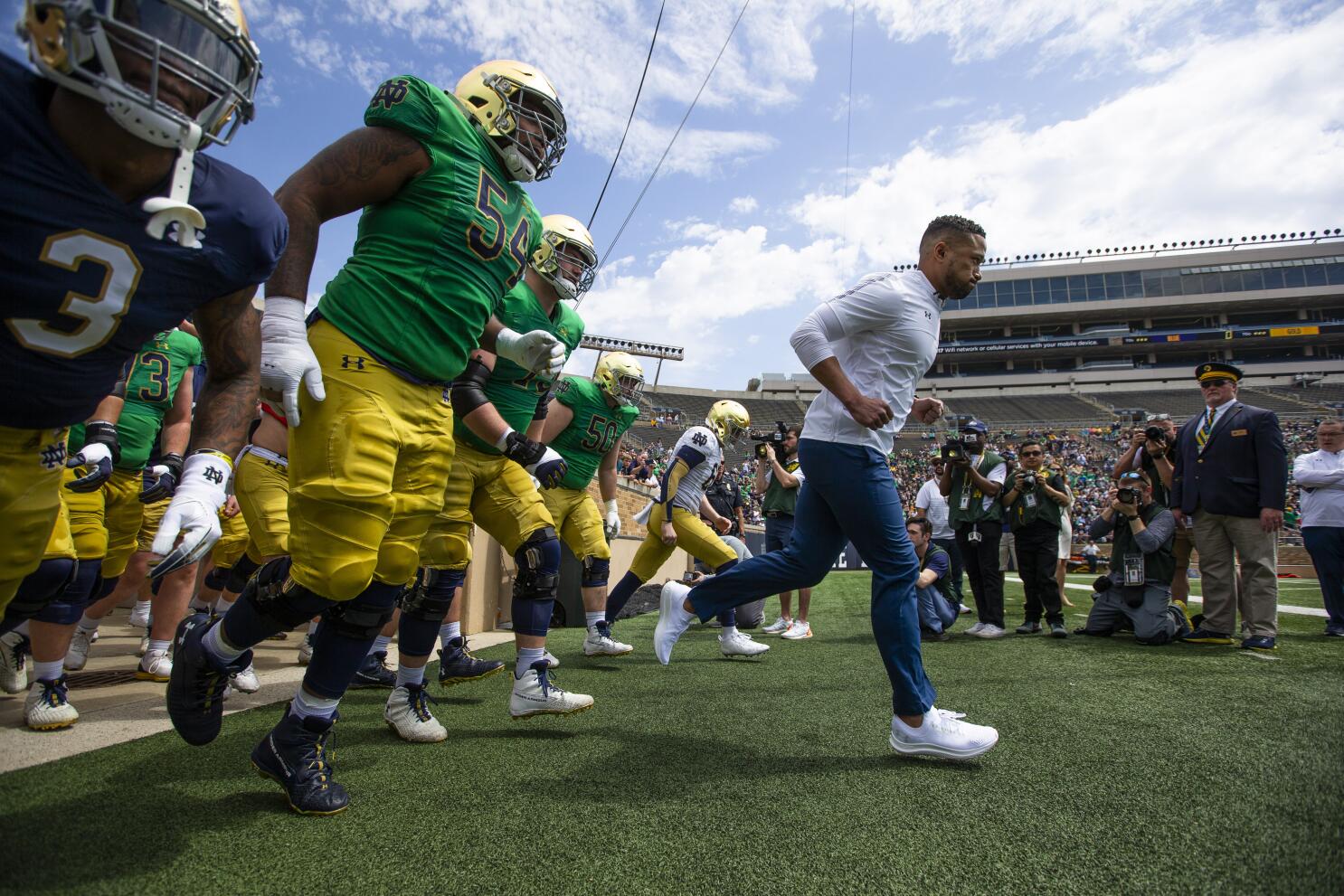 Freeman turns attention to recruiting after 1st Irish spring - The