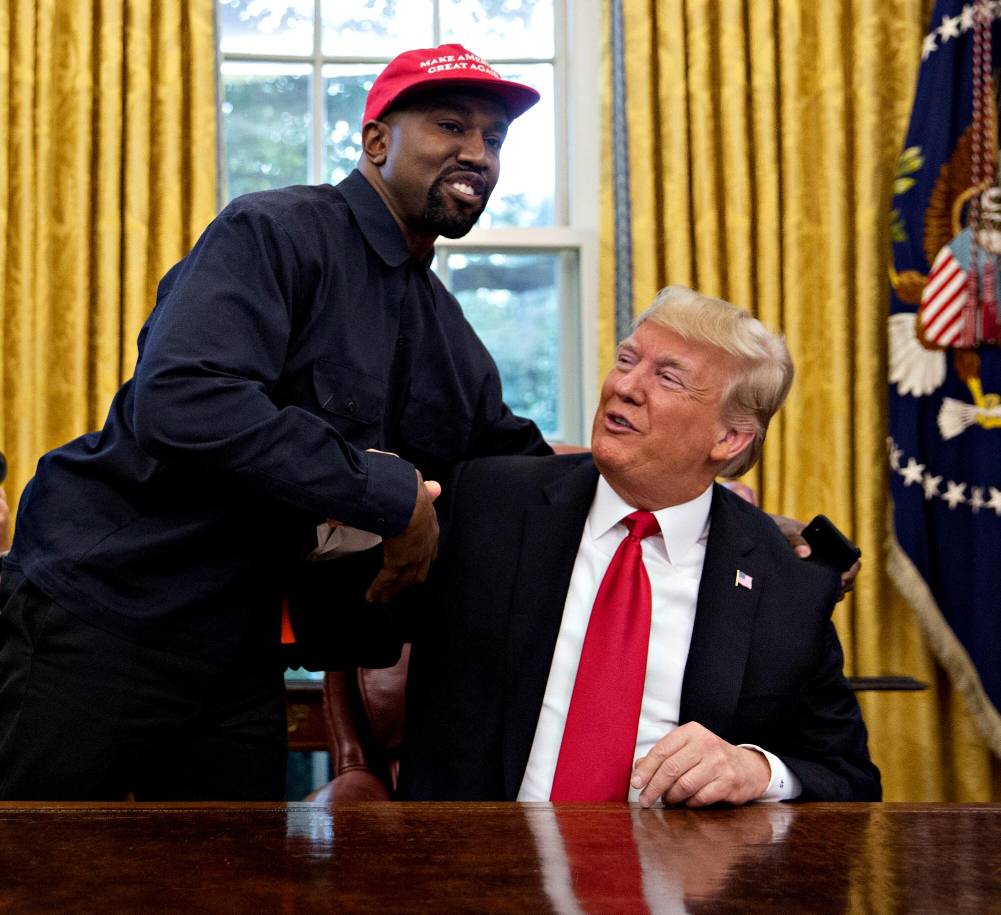 A rapper meets with the president of the United States at the White House.