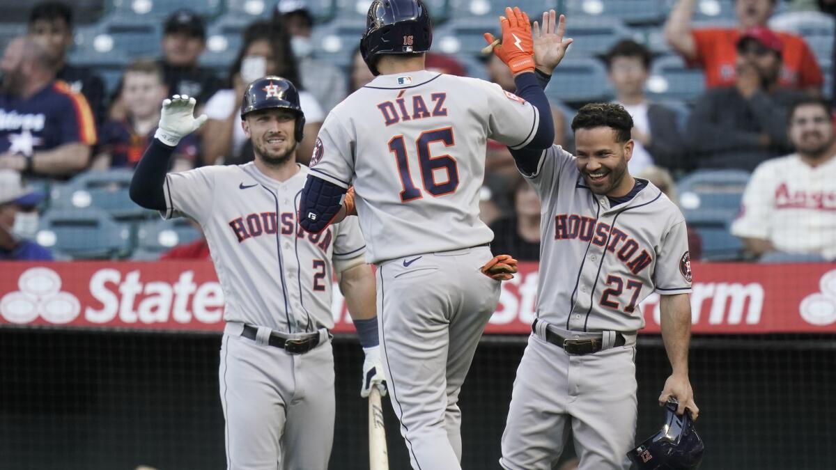 McCullers sharp again, pitches into 6th as Astros top Angels - The San  Diego Union-Tribune