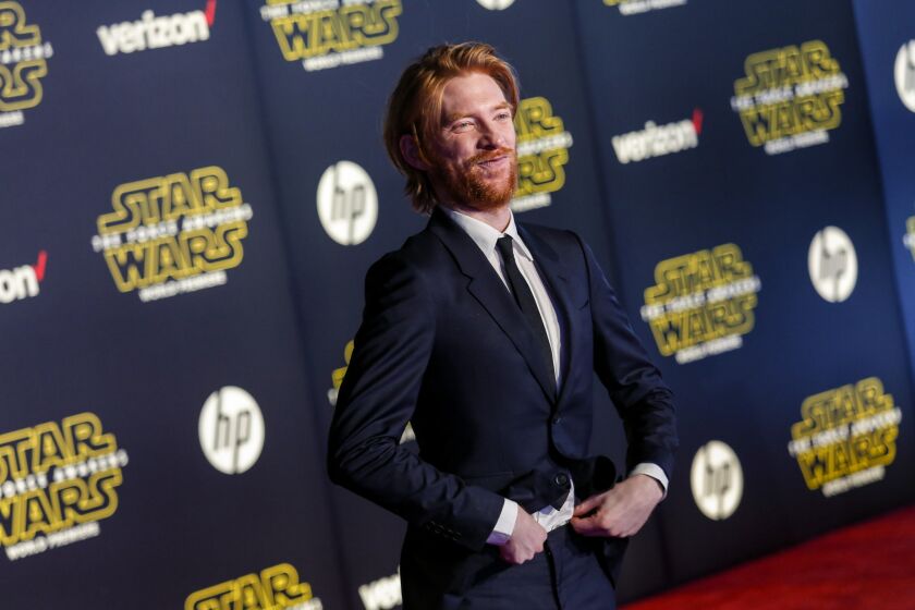 Domhnall Gleeson at the premiere of "Star Wars: The Force Awakens" on Dec. 14, 2015.