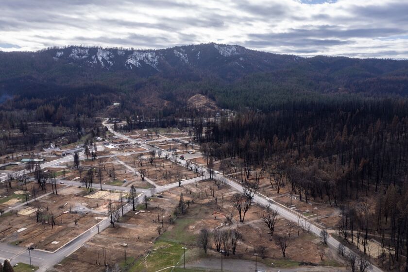 Sierra Nevada town of Greenville, where only a few building survived the 2021 Dixie fire Thursday, March 17, 2022