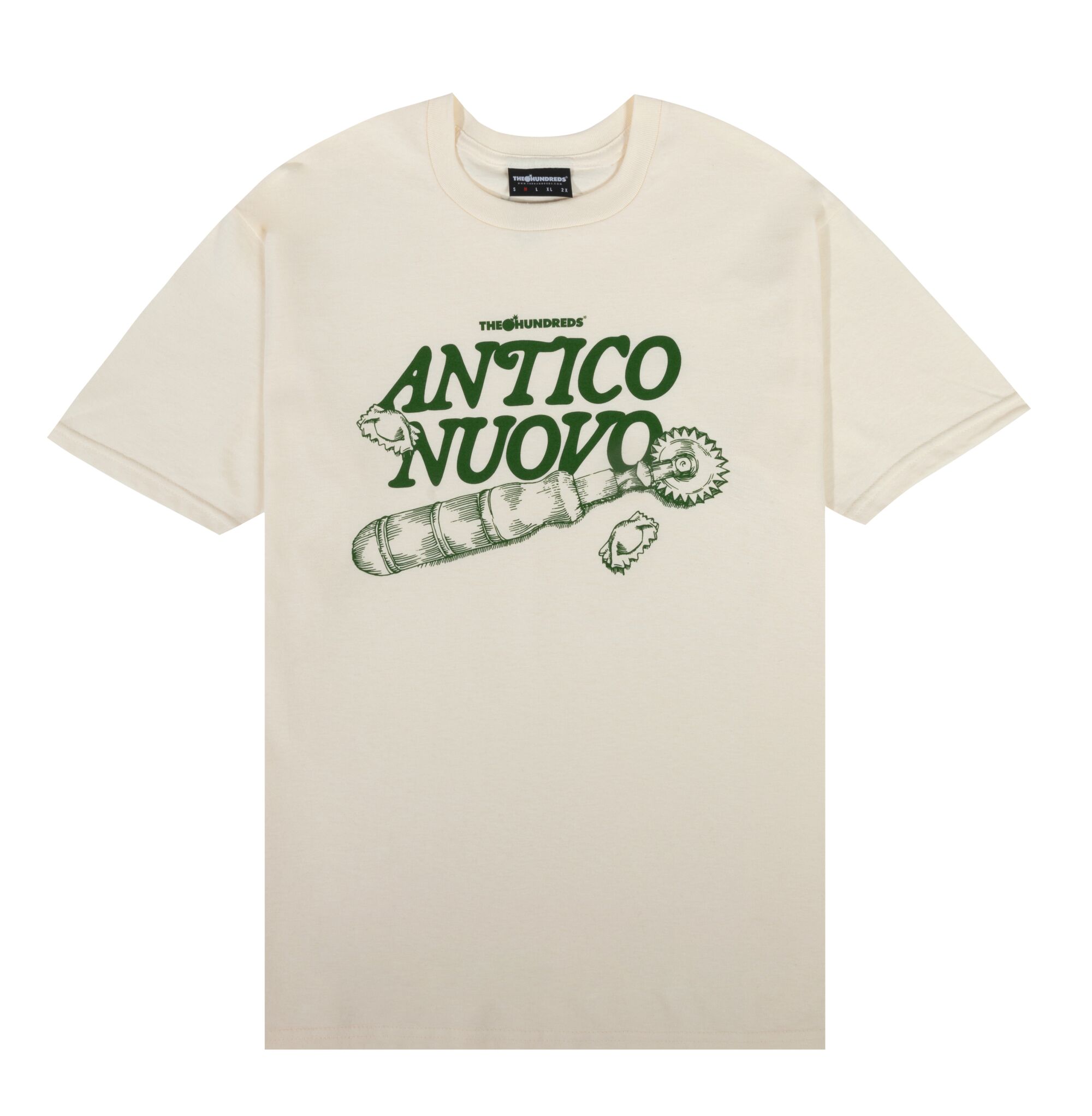 Antico Nuovo tee that puts a pasta cutter front and center. 