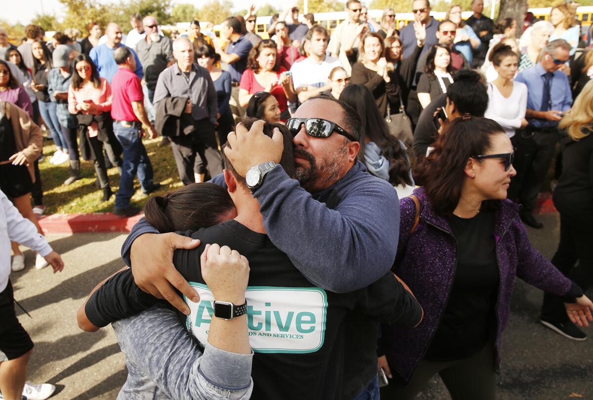 Families reunite after Saugus High School shooting