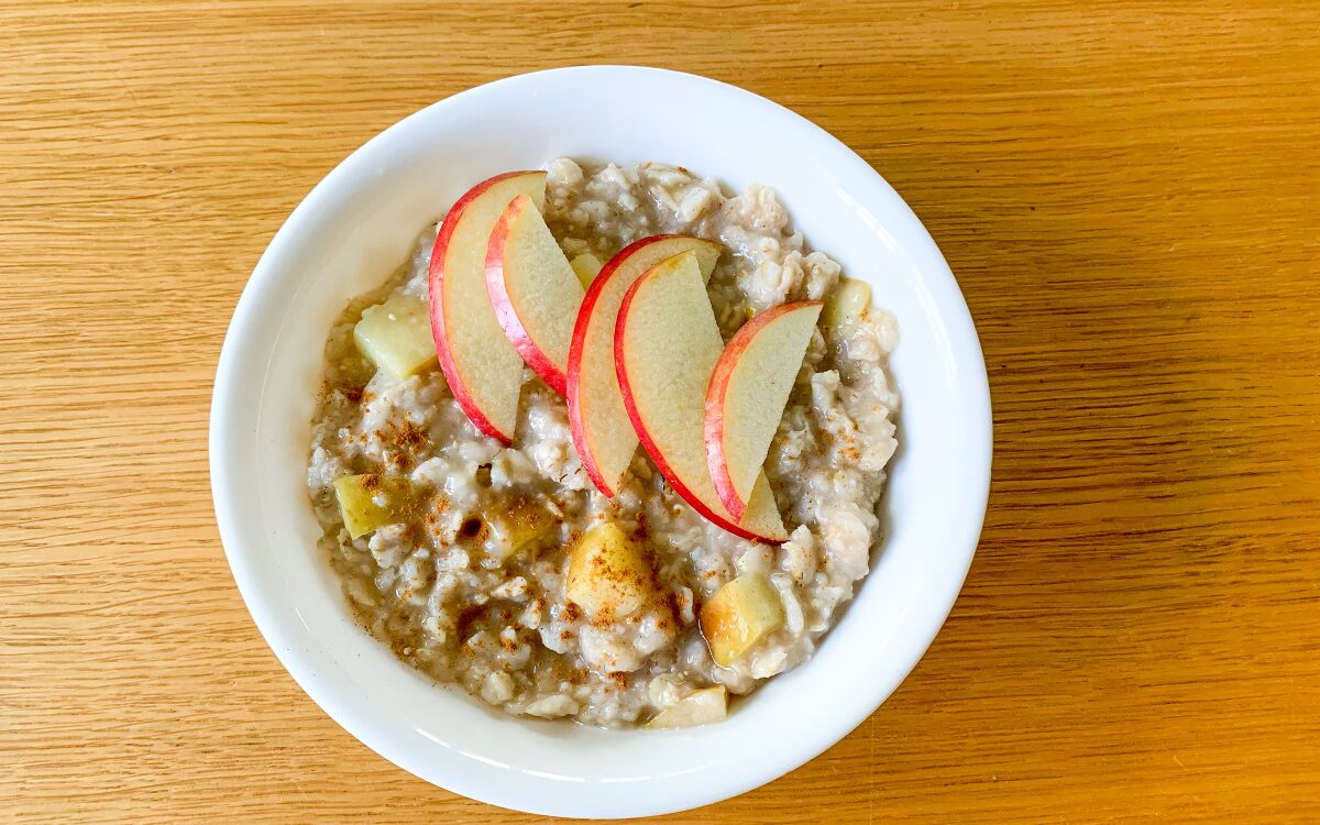 Apple cinnamon oatmeal.
