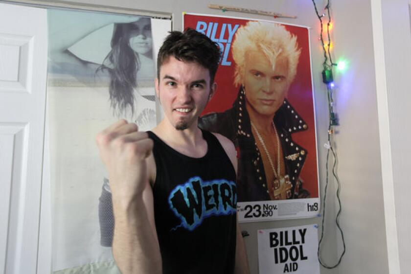 Michael Henrichsen will trade a poster for the real deal, when Billy Idol plays a concert Friday to raise money for charity and celebrate Henrichsen's birthday.
