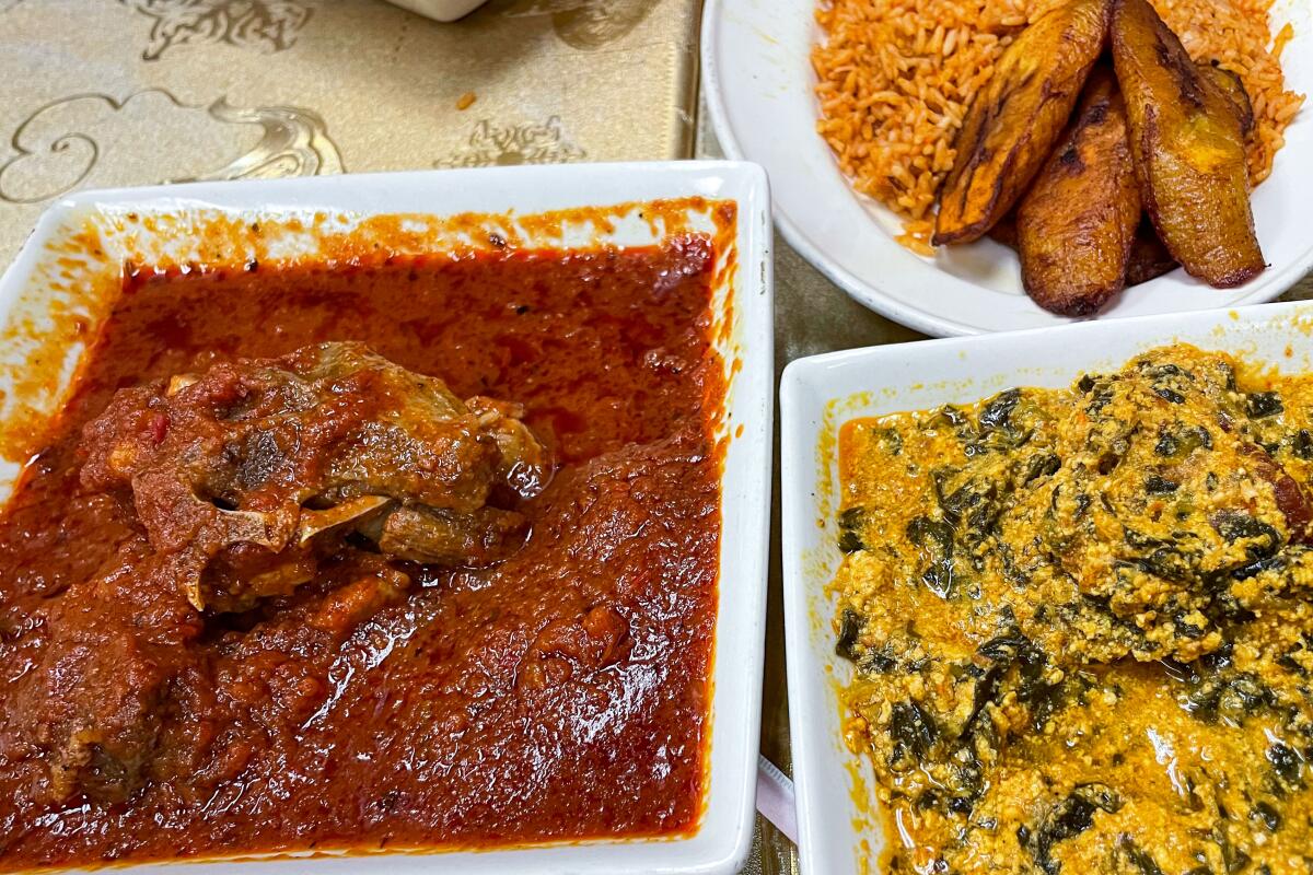 Nigerian dishes at Veronica's Kitchen