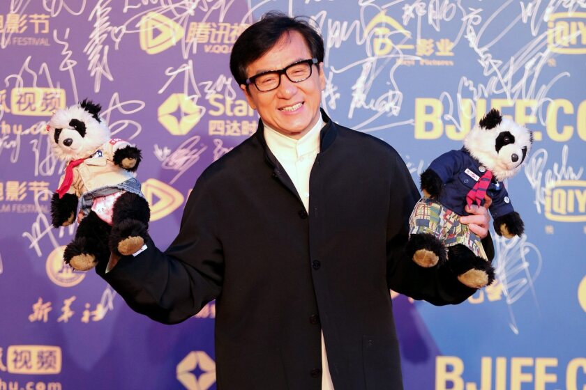 Jackie Chan at the Beijing International Film Festival in April