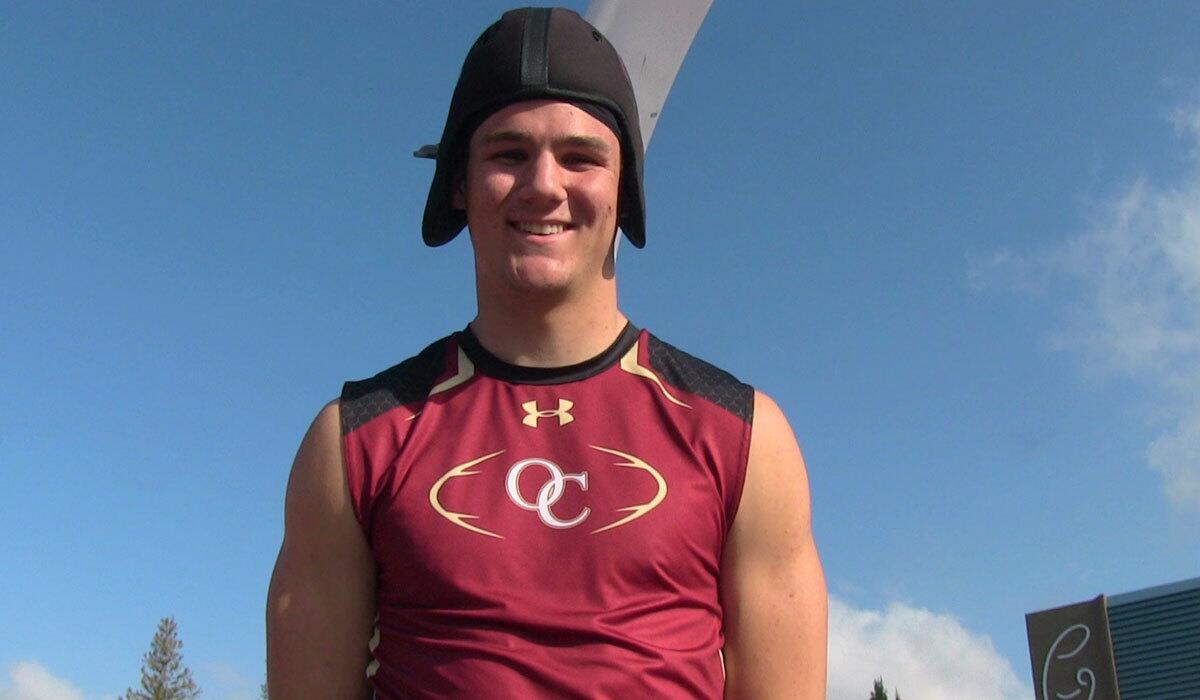 Oaks Christian tight end Colby Parkinson is a Stanford commit and an A student