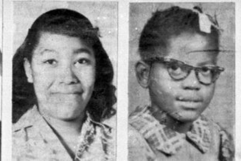 From left: Denise McNair, 11, Carole Robertson, 14, Addie Mae Collins, 14, and Cynthia Wesley, 14, are shown in photos from 1963, the year they were killed in the Birmingham church bombing.