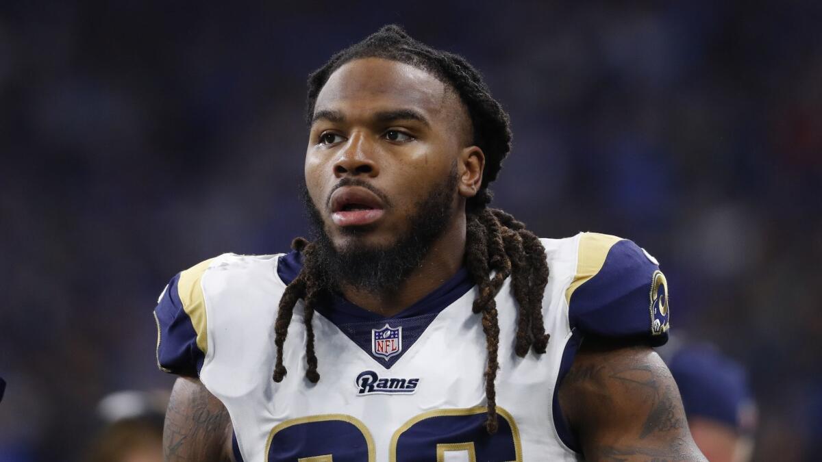 Rams inside linebacker Mark Barron was a key player for a defense that limited the New England Patriots to one touchdown in the Super Bowl.