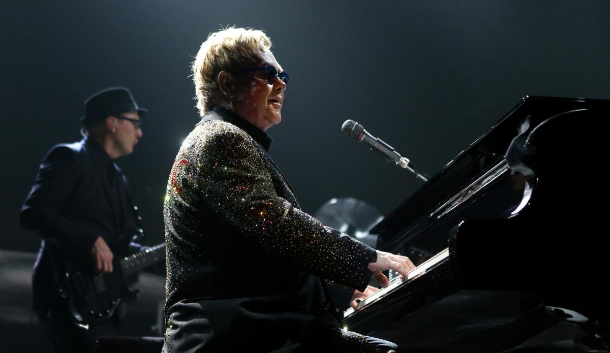 Elton John performs at Allstate Arena in Rosemont on Saturday, November 30, 2013.