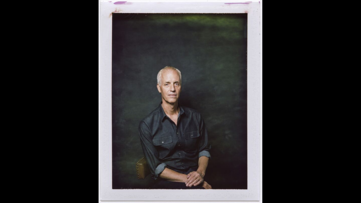 An instant print portrait of director Dan Gilroy, from the film "Roman J. Israel, Esq.”