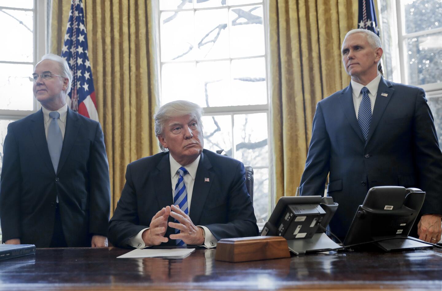 Donald Trump, Mike Pence, Tom Price