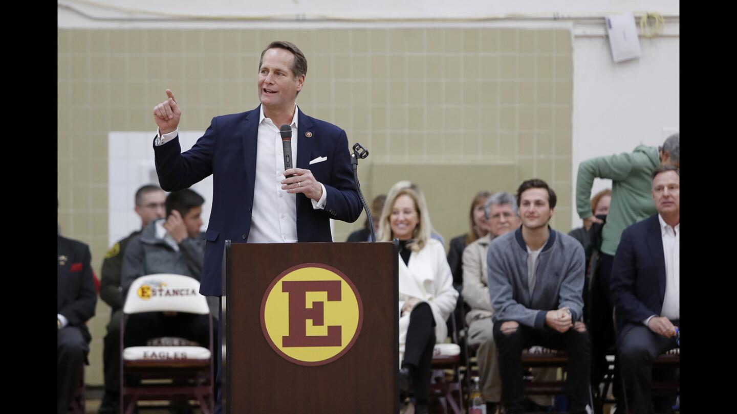Photo Gallery: Rep. Harley Rouda (D-Laguna Beach) holds first district town hall meeting