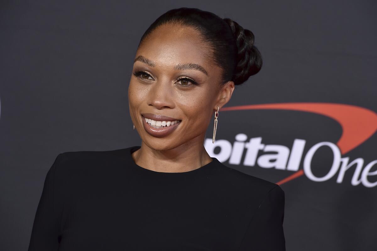 U.S. sprinting legend Allyson Felix attends an event in 2022.