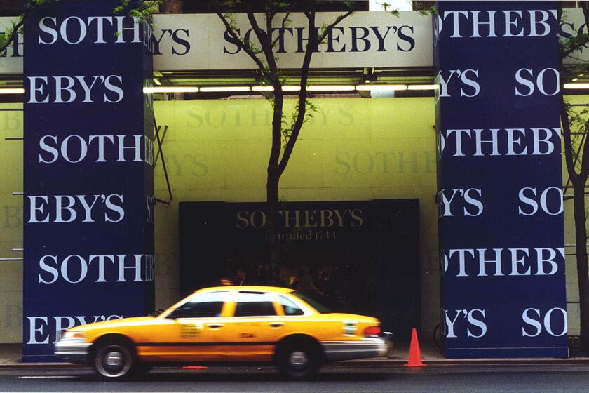 Southeby's Auction House in New York.