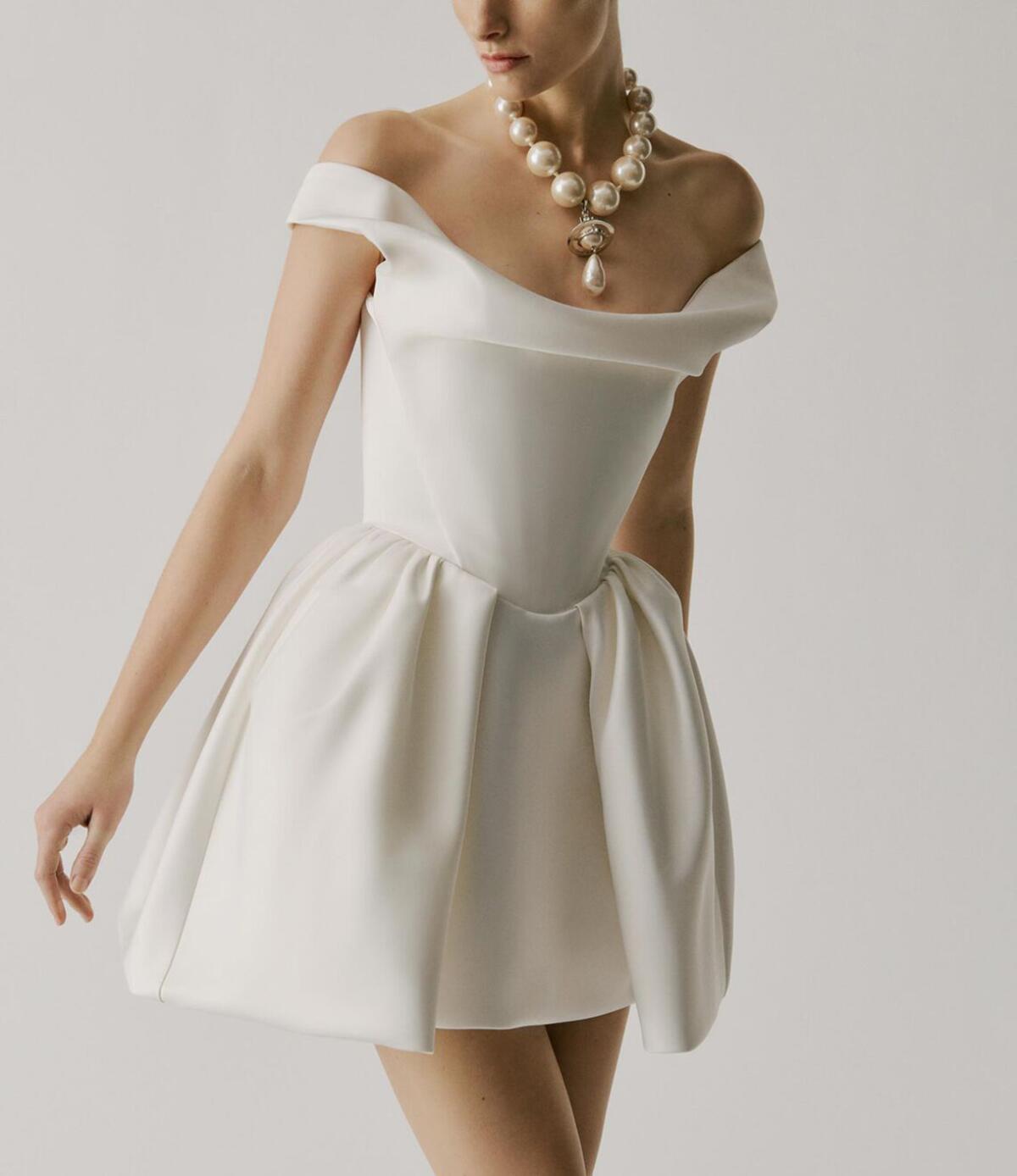 vivienne westwood bridal short dress THE ONLY CANADIAN VIVIENNE WESTWOOD BRIDAL RETAILERS, NEW NEW! The Nova Cora Mini by @viviennewestwood is officially in-store! Seen on celebrities such as Hailey Bieber and is the perfect party