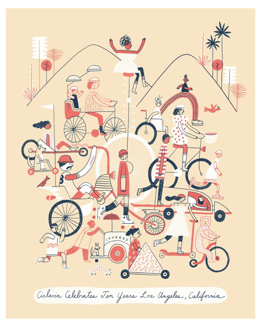 Celebrating 10 years of CicLAvia.