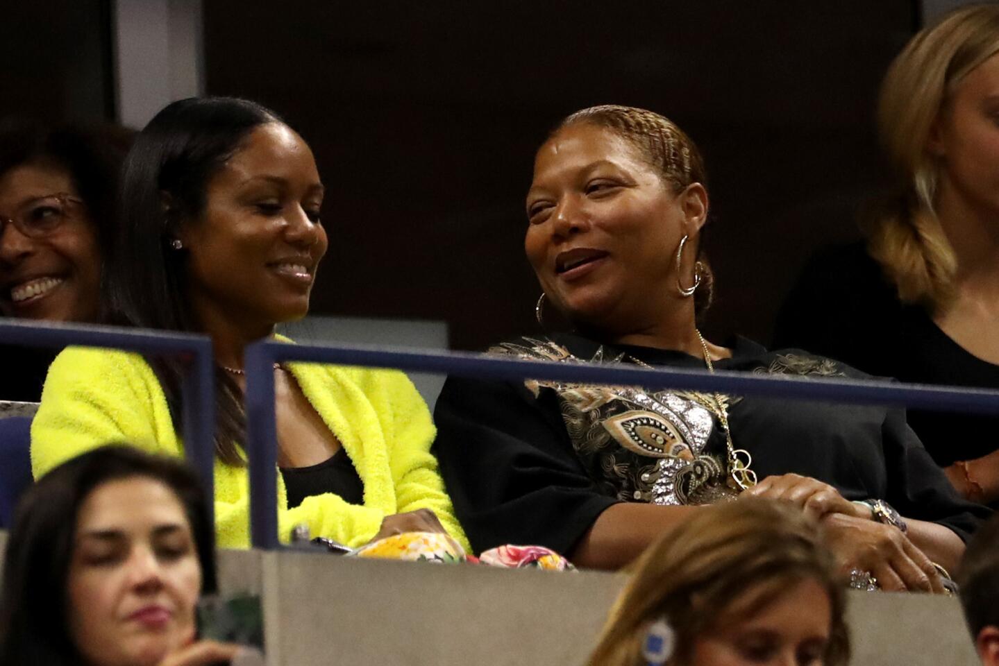 Queen Latifah attends the Men's Singles second-round match between Novak Djokovic of Serbia and Juan Ignacio Londero of Argentina on day three of the 2019 U.S. Open at the USTA Billie Jean King National Tennis Center on Aug. 28, 2019, in Queens.