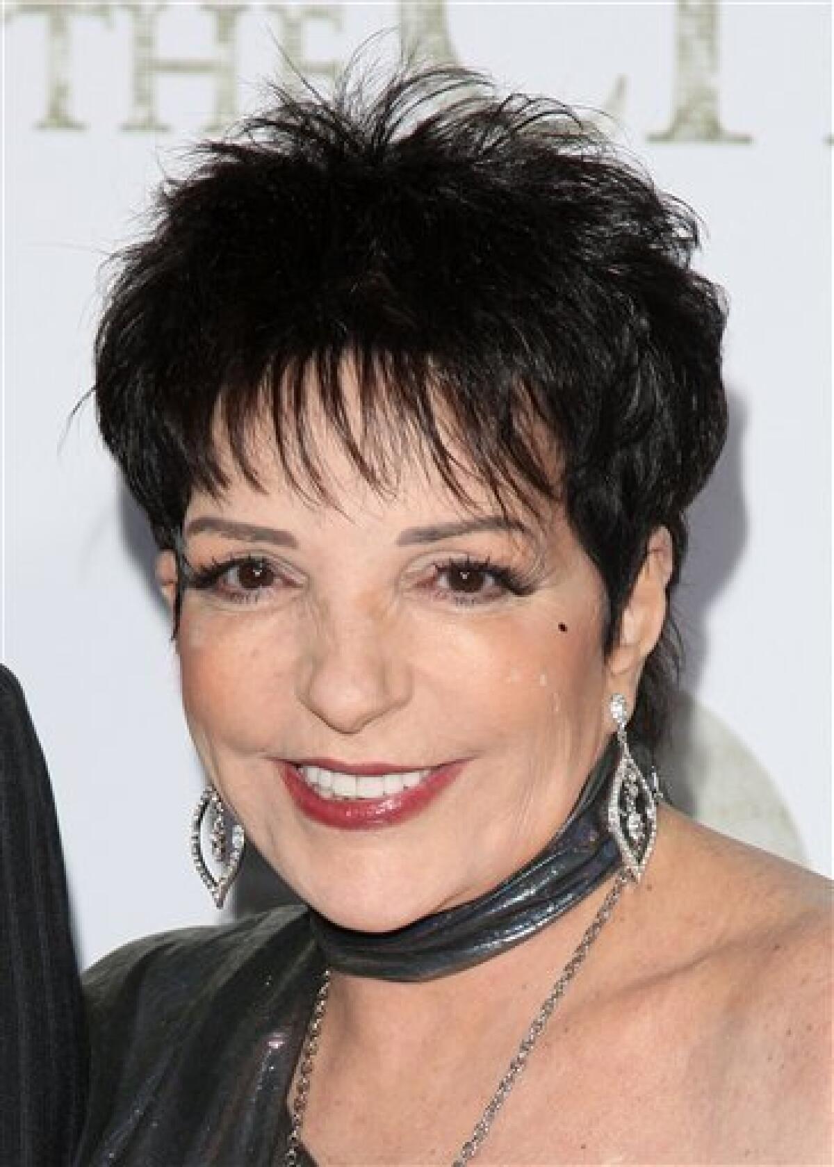 FILE - In this May 24, 2010 file photo, Liza Minnelli attends the premiere of "Sex And The City 2" at Radio City Music Hall in New York. (AP Photo/Peter Kramer, file)