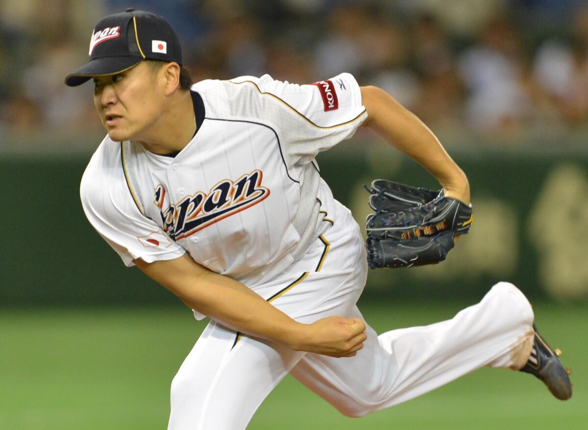 Japanese pitching star Masahiro Tanaka hopes to be playing in the major leagues next season.