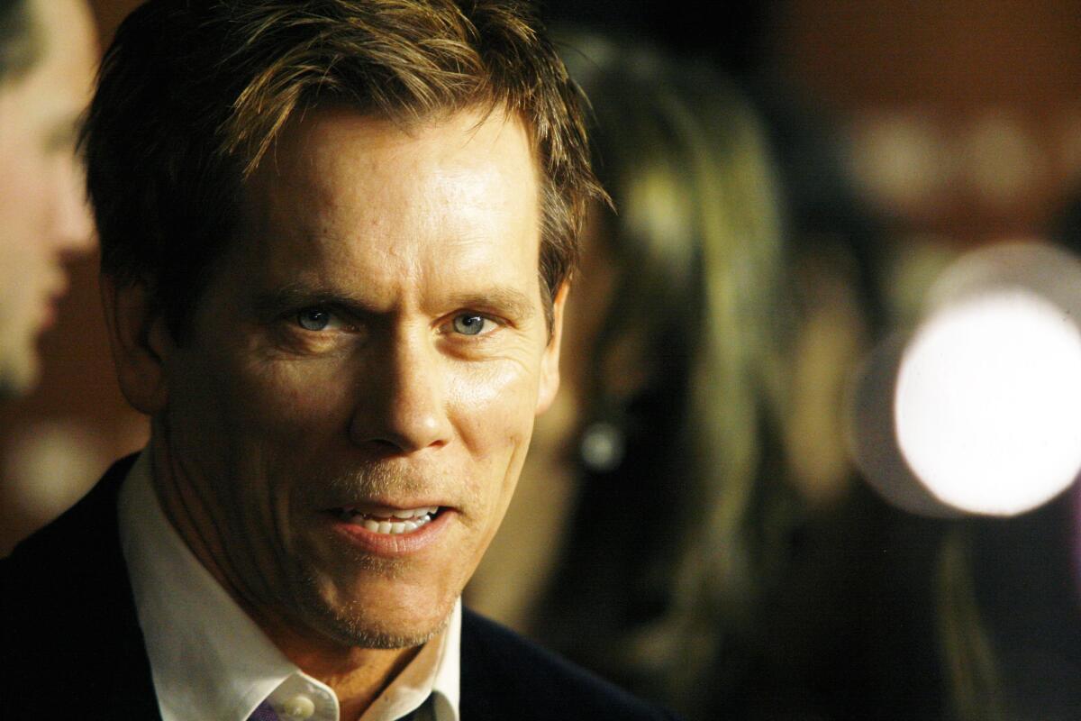 Actor Kevin Bacon attends an event in New York tied to the premiere of "The Following."