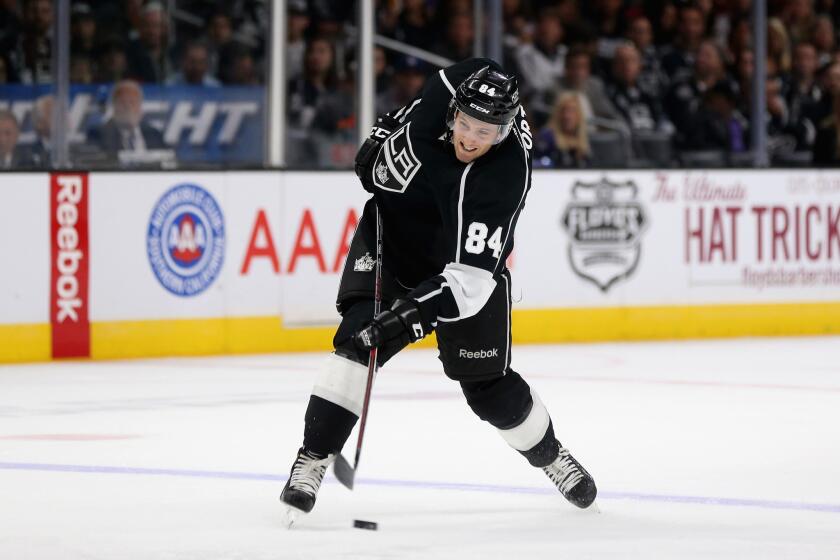 Defenseman Derek Forbort, who played in 14 games for the Kings last season as a rookie, signed a two-year contract with the team.