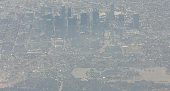 Downtown L.A. haze