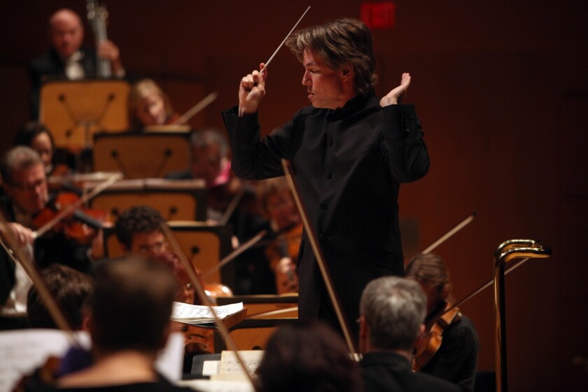 Esa-Pekka Salonen conducts Lutoslawski's Third Symphony with the Los Angeles Philharmonic in November 2012.