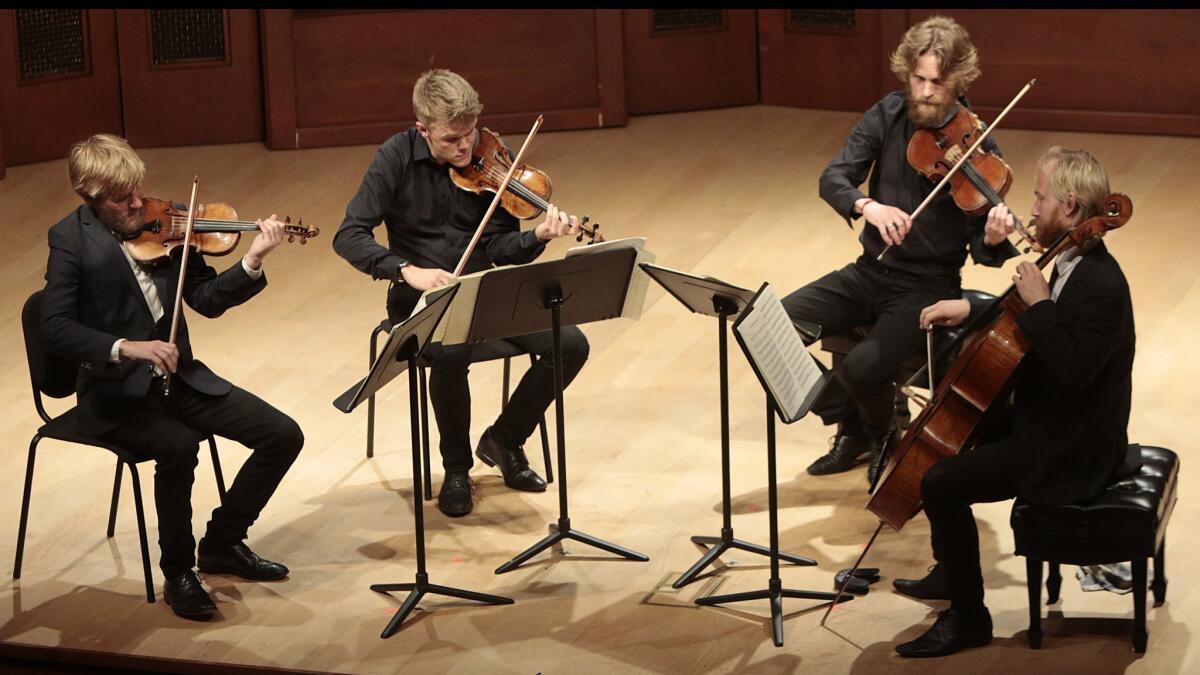 The Danish Spring Quartet makes a rare Southern California performance at UC Santa Barbara.